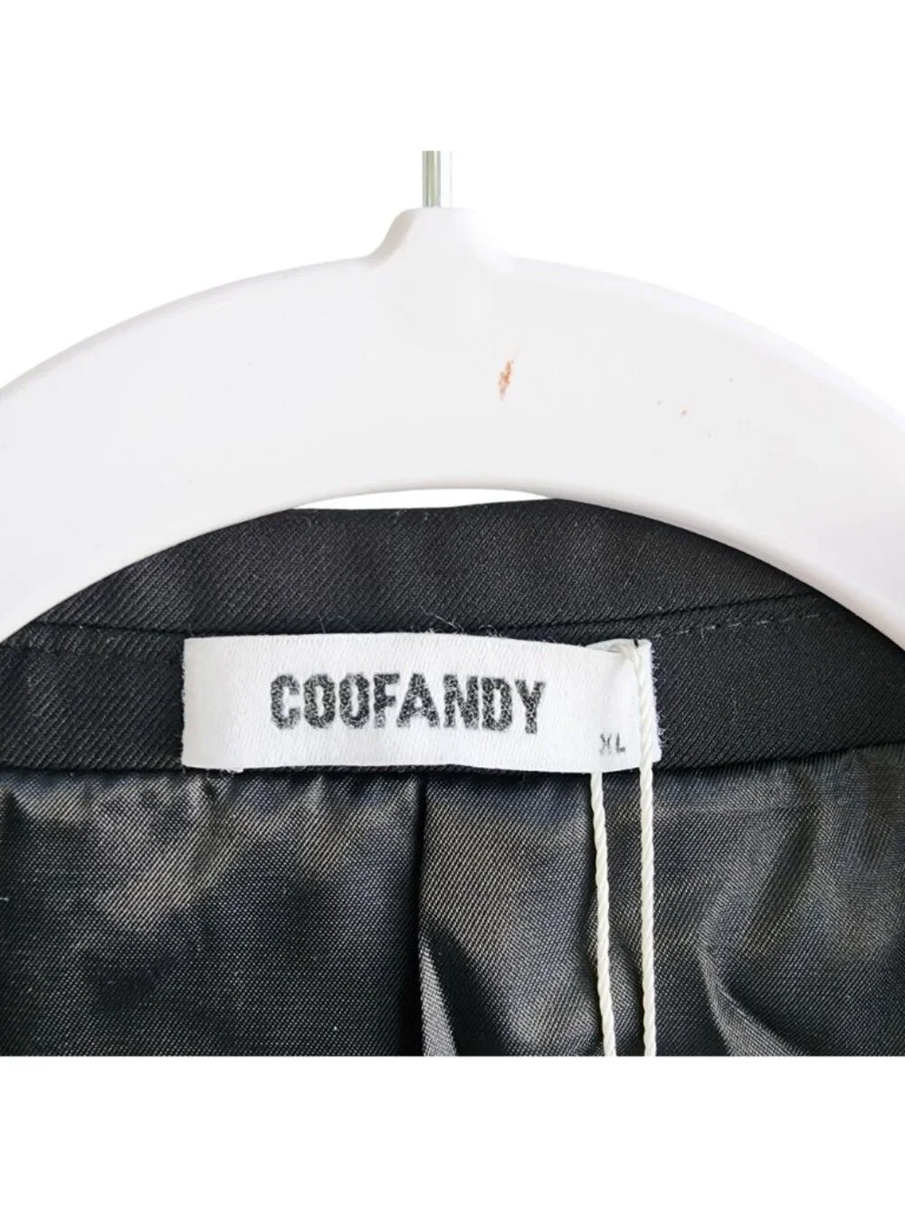 Coofandy Mens Black Size XL Two-Button Suit Jacket Blazer With Tags